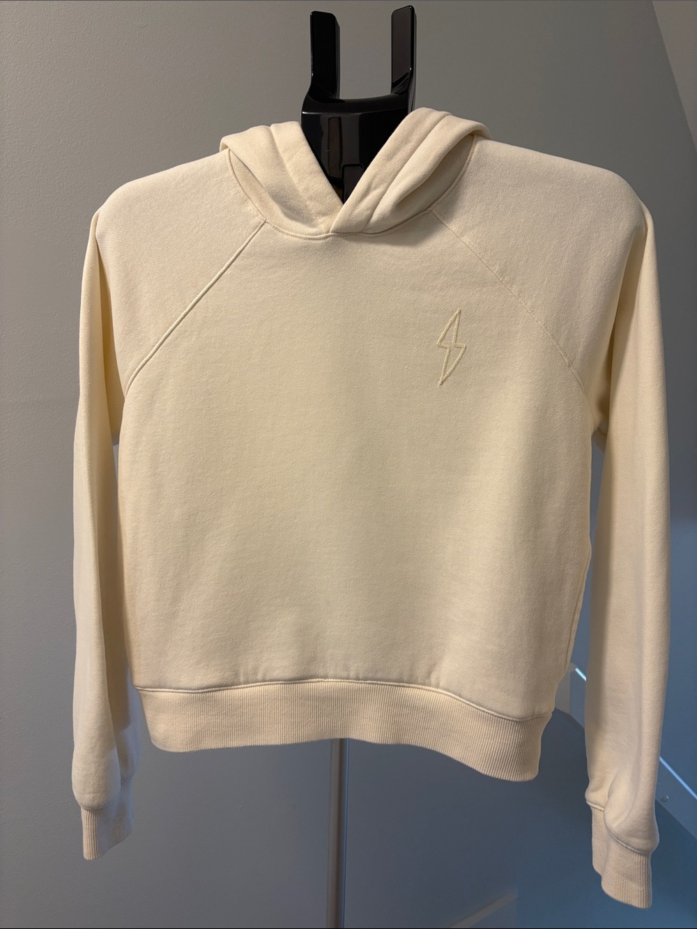 Marine Layer Cloud Nine Fleece Bolt Hoodie ~ Small ~ Cream